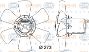 8EW 009 144-401 HELLA ventilátor chladenia motora 8EW 009 144-401 HELLA