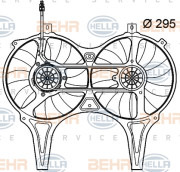 8EW 009 158-731 HELLA ventilátor chladenia motora 8EW 009 158-731 HELLA