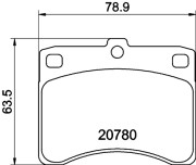 8DB 355 005-671 HELLA sada brzdových platničiek kotúčovej brzdy 8DB 355 005-671 HELLA