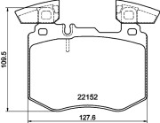 8DB 355 039-981 Sada brzdových destiček, kotoučová brzda HELLA