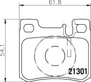 8DB 355 007-671 Sada brzdových destiček, kotoučová brzda HELLA