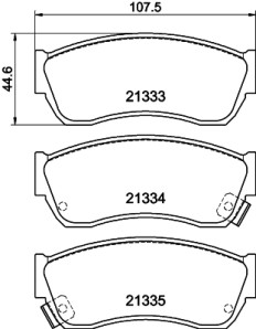 8DB 355 005-711 HELLA sada brzdových platničiek kotúčovej brzdy 8DB 355 005-711 HELLA