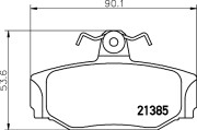 8DB 355 017-991 Sada brzdových destiček, kotoučová brzda HELLA