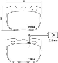 8DB 355 037-941 Sada brzdových destiček, kotoučová brzda HELLA