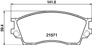 8DB 355 017-091 Sada brzdových destiček, kotoučová brzda HELLA