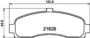 8DB 355 016-501 Sada brzdových destiček, kotoučová brzda HELLA