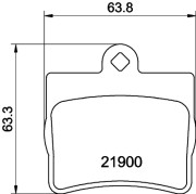 8DB 355 008-311 Sada brzdových destiček, kotoučová brzda HELLA