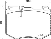 8DB 355 021-671 HELLA sada brzdových platničiek kotúčovej brzdy 8DB 355 021-671 HELLA