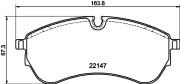 8DB 355 032-921 Sada brzdových destiček, kotoučová brzda HELLA