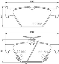 8DB 355 023-341 HELLA sada brzdových platničiek kotúčovej brzdy 8DB 355 023-341 HELLA