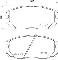 8DB 355 024-891 HELLA sada brzdových platničiek kotúčovej brzdy 8DB 355 024-891 HELLA