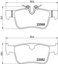 8DB 355 025-971 Sada brzdových destiček, kotoučová brzda HELLA