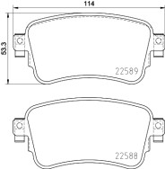 8DB 355 037-681 Sada brzdových destiček, kotoučová brzda HELLA