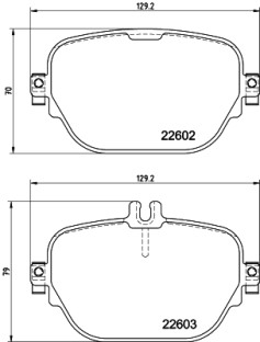 8DB 355 039-221 Sada brzdových destiček, kotoučová brzda HELLA