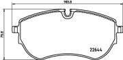 8DB 355 037-731 Sada brzdových destiček, kotoučová brzda HELLA