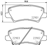 8DB 355 037-921 Sada brzdových destiček, kotoučová brzda HELLA