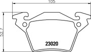 8DB 355 008-641 Sada brzdových destiček, kotoučová brzda HELLA