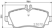 8DB 355 018-281 Sada brzdových destiček, kotoučová brzda HELLA