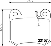 8DB 355 008-831 HELLA sada brzdových platničiek kotúčovej brzdy 8DB 355 008-831 HELLA