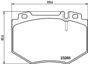 8DB 355 011-831 Sada brzdových destiček, kotoučová brzda HELLA