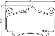 8DB 355 043-081 Sada brzdových destiček, kotoučová brzda HELLA