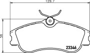 8DB 355 018-541 Sada brzdových destiček, kotoučová brzda HELLA