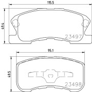 8DB 355 017-111 HELLA sada brzdových platničiek kotúčovej brzdy 8DB 355 017-111 HELLA