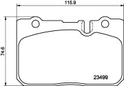 8DB 355 013-231 HELLA sada brzdových platničiek kotúčovej brzdy 8DB 355 013-231 HELLA