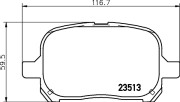 8DB 355 009-351 HELLA sada brzdových platničiek kotúčovej brzdy 8DB 355 009-351 HELLA