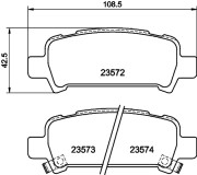 8DB 355 009-401 HELLA sada brzdových platničiek kotúčovej brzdy 8DB 355 009-401 HELLA