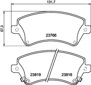 8DB 355 017-241 HELLA sada brzdových platničiek kotúčovej brzdy 8DB 355 017-241 HELLA