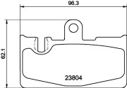 8DB 355 011-661 HELLA sada brzdových platničiek kotúčovej brzdy 8DB 355 011-661 HELLA