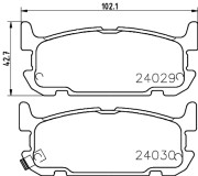 8DB 355 010-931 HELLA sada brzdových platničiek kotúčovej brzdy 8DB 355 010-931 HELLA