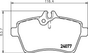 8DB 355 011-371 HELLA sada brzdových platničiek kotúčovej brzdy 8DB 355 011-371 HELLA