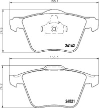 8DB 355 013-001 Sada brzdových destiček, kotoučová brzda HELLA