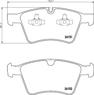 8DB 355 014-191 Sada brzdových destiček, kotoučová brzda HELLA