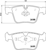 8DB 355 013-641 Sada brzdových destiček, kotoučová brzda HELLA