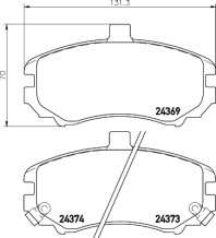 8DB 355 012-471 HELLA sada brzdových platničiek kotúčovej brzdy 8DB 355 012-471 HELLA