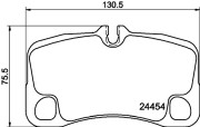 8DB 355 016-051 Sada brzdových destiček, kotoučová brzda HELLA