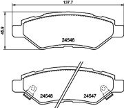 8DB 355 020-011 Sada brzdových destiček, kotoučová brzda HELLA