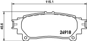 8DB 355 015-371 HELLA sada brzdových platničiek kotúčovej brzdy 8DB 355 015-371 HELLA