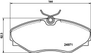 8DB 355 020-731 Sada brzdových destiček, kotoučová brzda HELLA