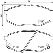 8DB 355 037-981 Sada brzdových destiček, kotoučová brzda HELLA