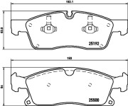 8DB 355 019-821 HELLA sada brzdových platničiek kotúčovej brzdy 8DB 355 019-821 HELLA