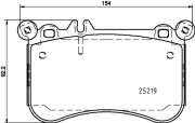 8DB 355 019-611 Sada brzdových destiček, kotoučová brzda HELLA