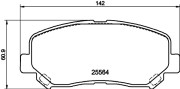 8DB 355 020-511 Sada brzdových destiček, kotoučová brzda HELLA