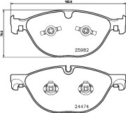 8DB 355 021-381 HELLA sada brzdových platničiek kotúčovej brzdy 8DB 355 021-381 HELLA