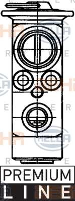 8UW 351 029-011 HELLA expanzný ventil klimatizácie 8UW 351 029-011 HELLA