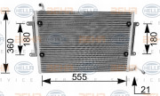 8FC 351 036-081 HELLA kondenzátor klimatizácie 8FC 351 036-081 HELLA