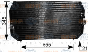 8FC 351 037-081 HELLA kondenzátor klimatizácie 8FC 351 037-081 HELLA